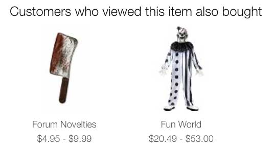 killer clown costume accesories